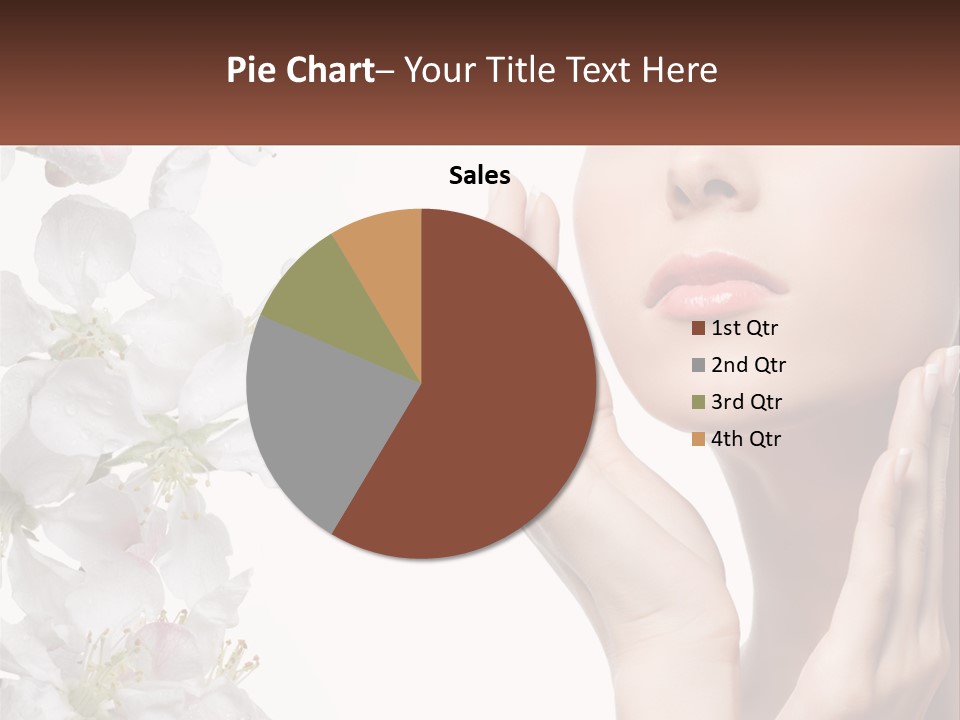 A Woman Holding Her Hands Up To Her Face PowerPoint Template