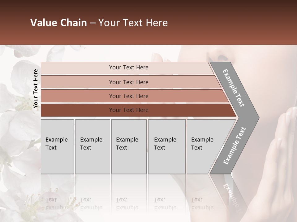 A Woman Holding Her Hands Up To Her Face PowerPoint Template