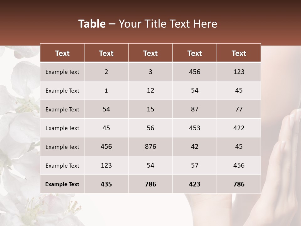 A Woman Holding Her Hands Up To Her Face PowerPoint Template