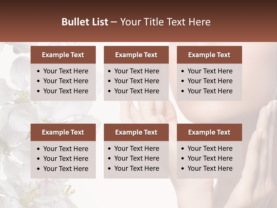 A Woman Holding Her Hands Up To Her Face PowerPoint Template