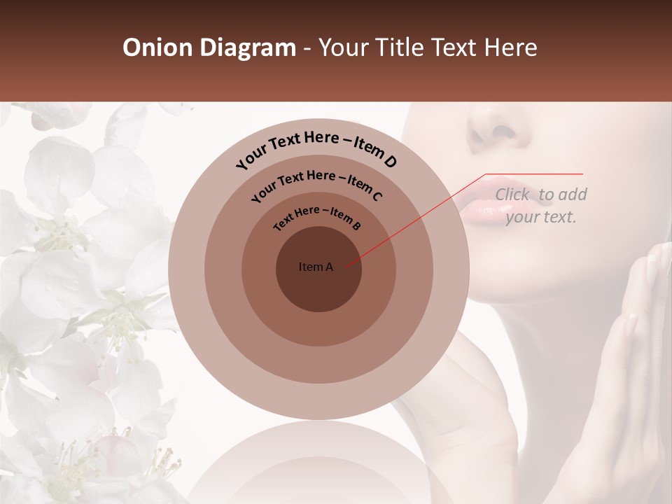 A Woman Holding Her Hands Up To Her Face PowerPoint Template