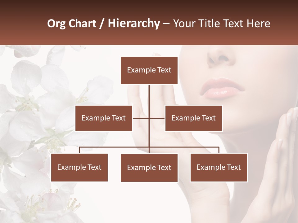 A Woman Holding Her Hands Up To Her Face PowerPoint Template