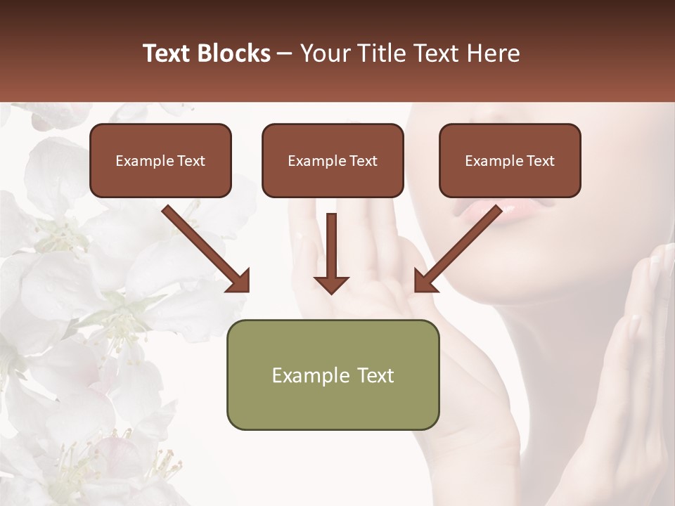A Woman Holding Her Hands Up To Her Face PowerPoint Template