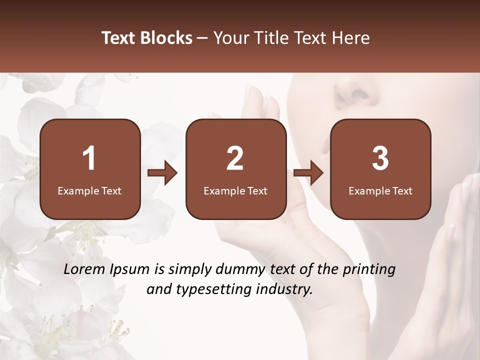 A Woman Holding Her Hands Up To Her Face PowerPoint Template