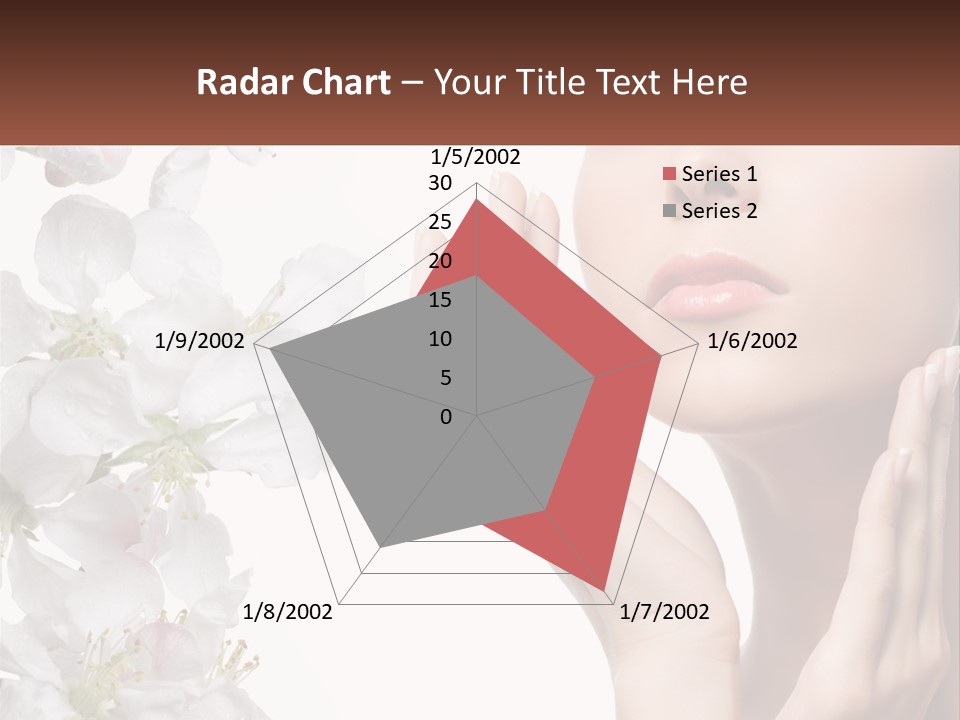 A Woman Holding Her Hands Up To Her Face PowerPoint Template