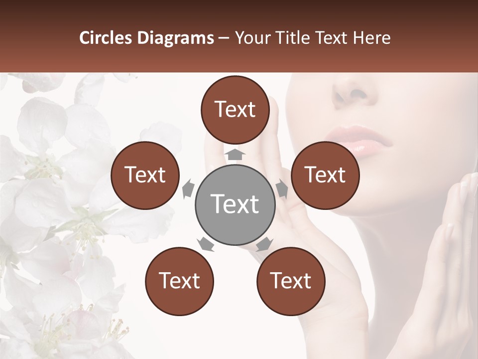 A Woman Holding Her Hands Up To Her Face PowerPoint Template