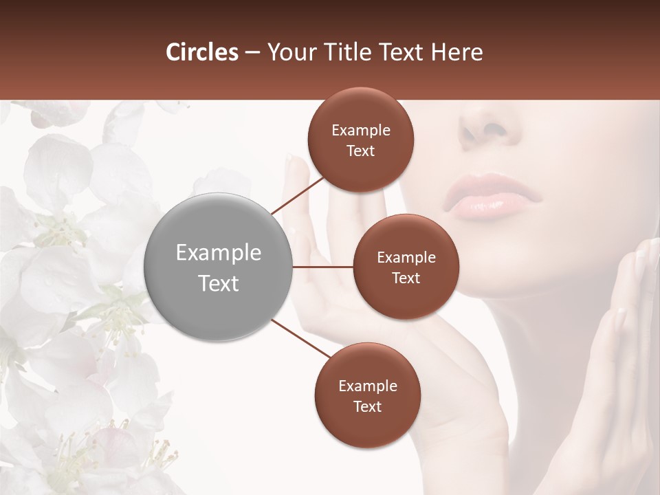 A Woman Holding Her Hands Up To Her Face PowerPoint Template