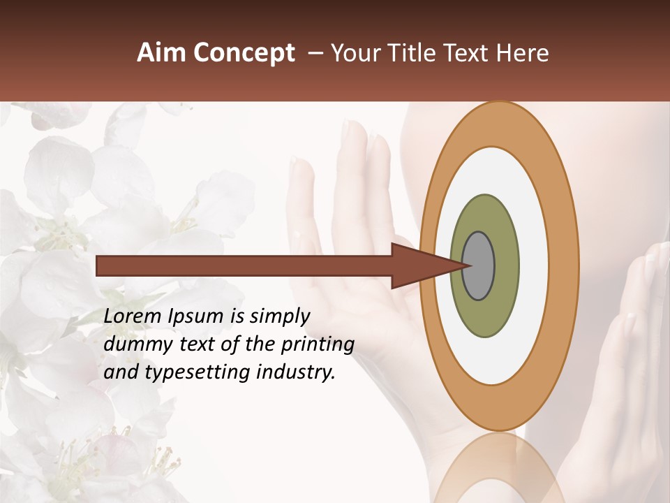 A Woman Holding Her Hands Up To Her Face PowerPoint Template