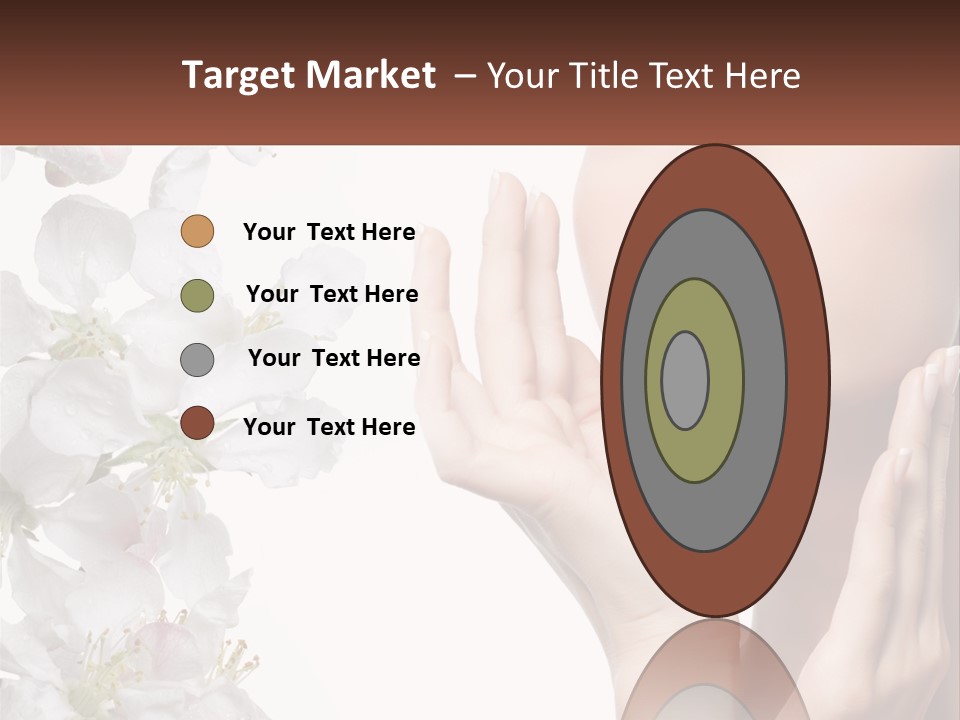 A Woman Holding Her Hands Up To Her Face PowerPoint Template