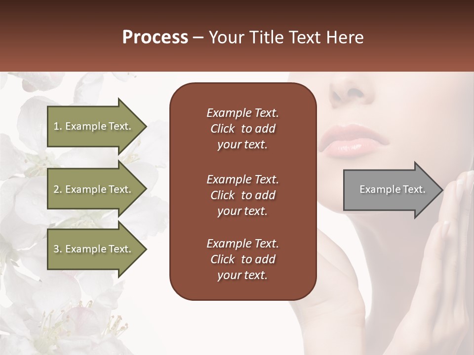 A Woman Holding Her Hands Up To Her Face PowerPoint Template