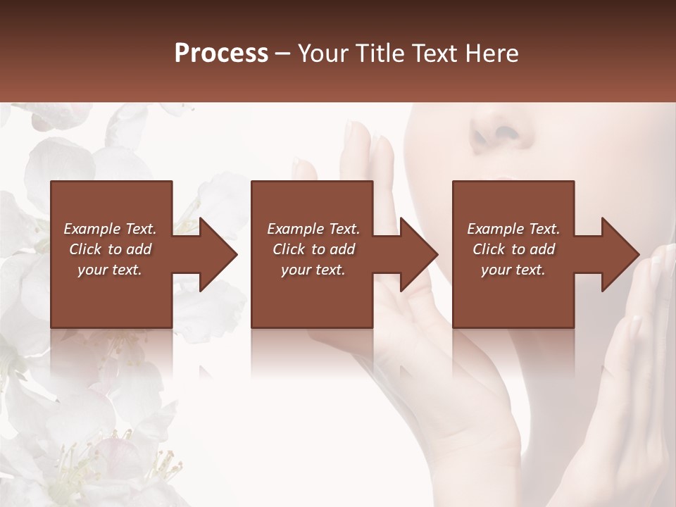 A Woman Holding Her Hands Up To Her Face PowerPoint Template