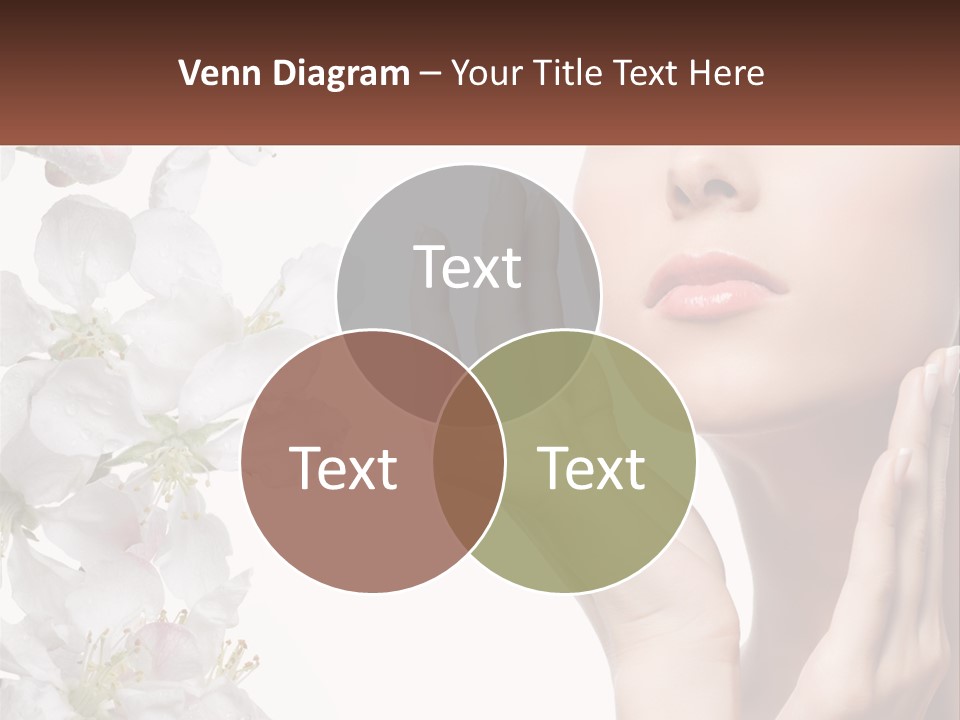 A Woman Holding Her Hands Up To Her Face PowerPoint Template