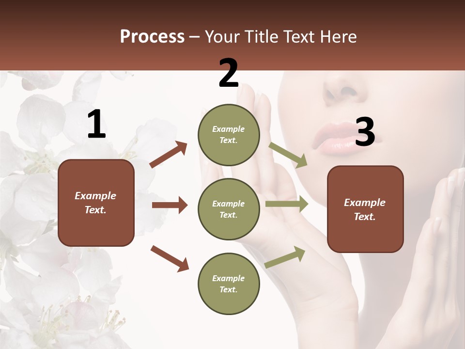 A Woman Holding Her Hands Up To Her Face PowerPoint Template