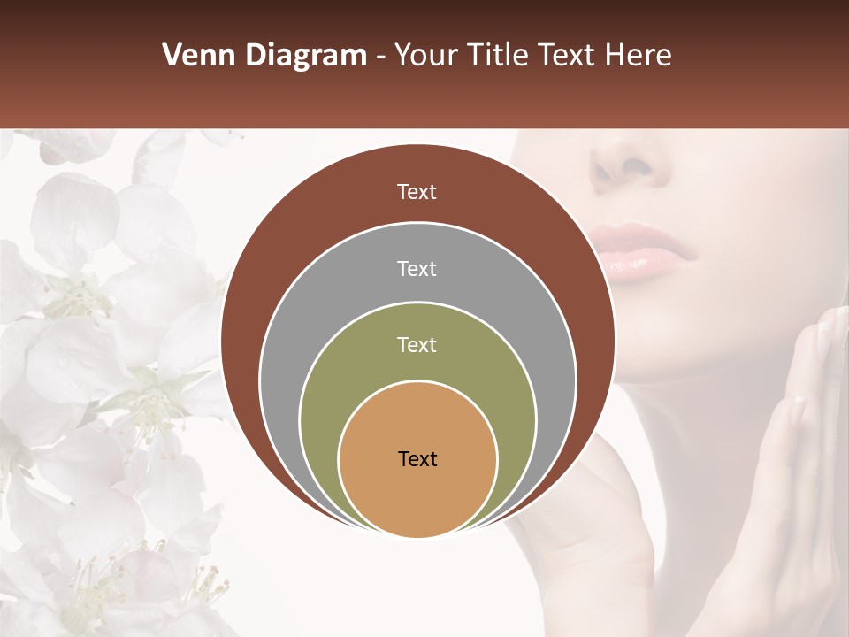 A Woman Holding Her Hands Up To Her Face PowerPoint Template