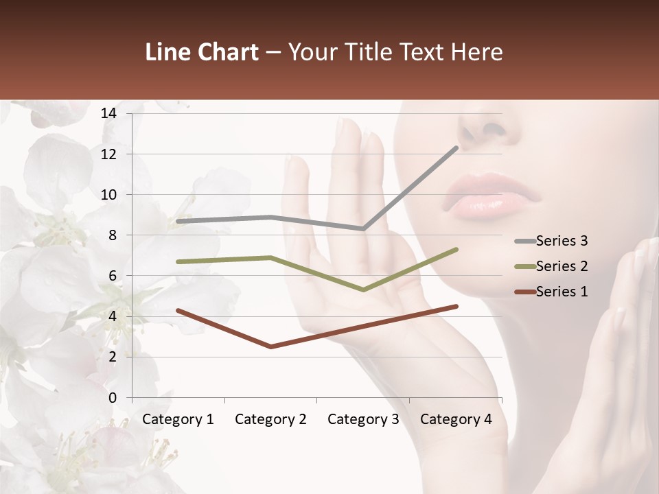 A Woman Holding Her Hands Up To Her Face PowerPoint Template