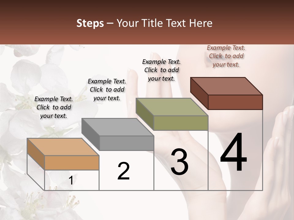 A Woman Holding Her Hands Up To Her Face PowerPoint Template