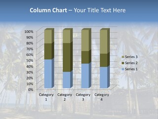 A Powerpoint Presentation With Palm Trees In The Background PowerPoint Template
