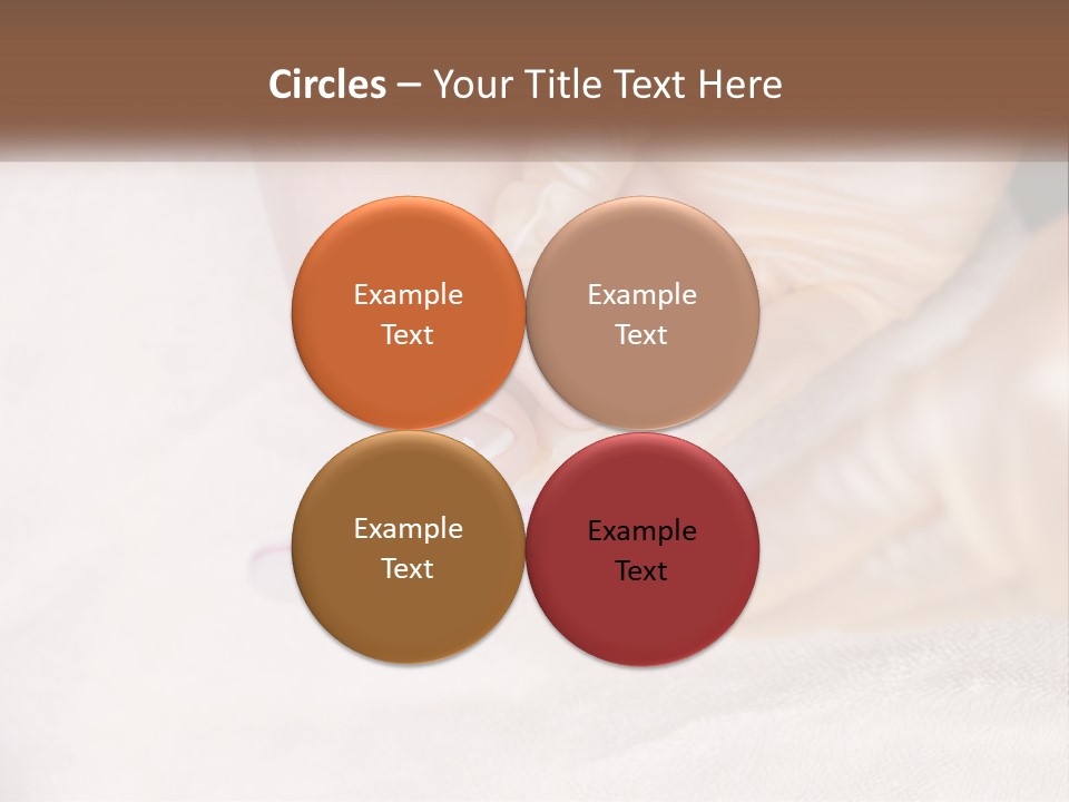 A Manicure Being Applied To A Woman's Foot PowerPoint Template