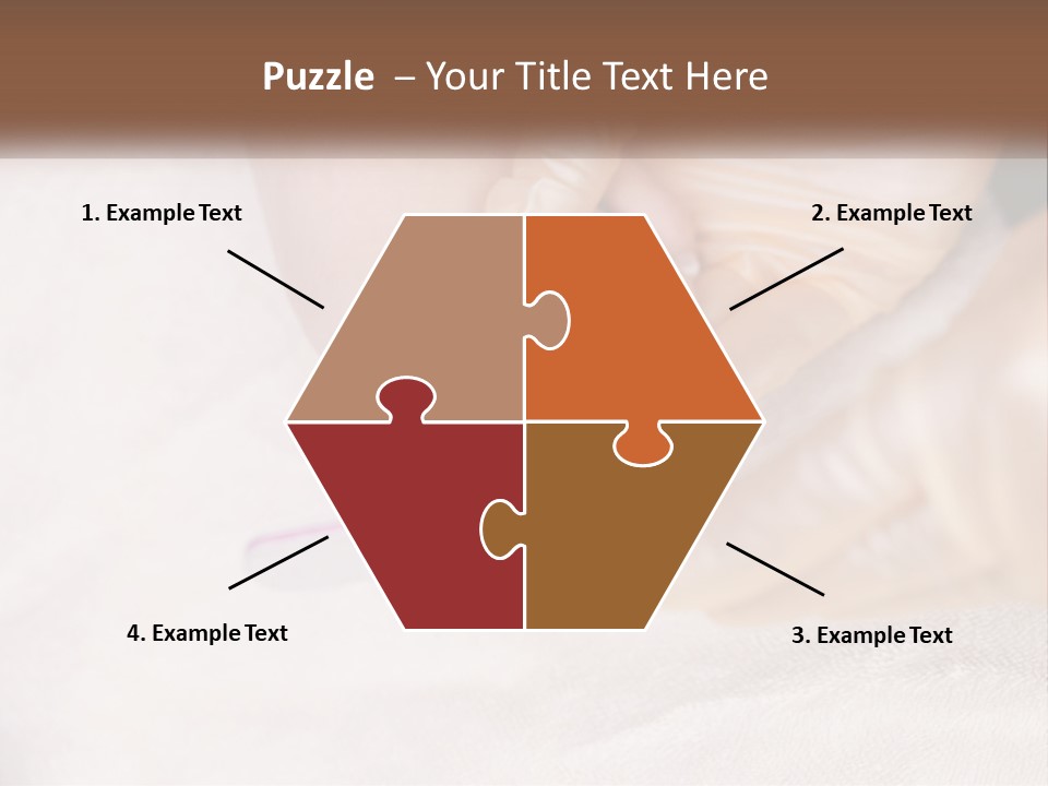 A Manicure Being Applied To A Woman's Foot PowerPoint Template