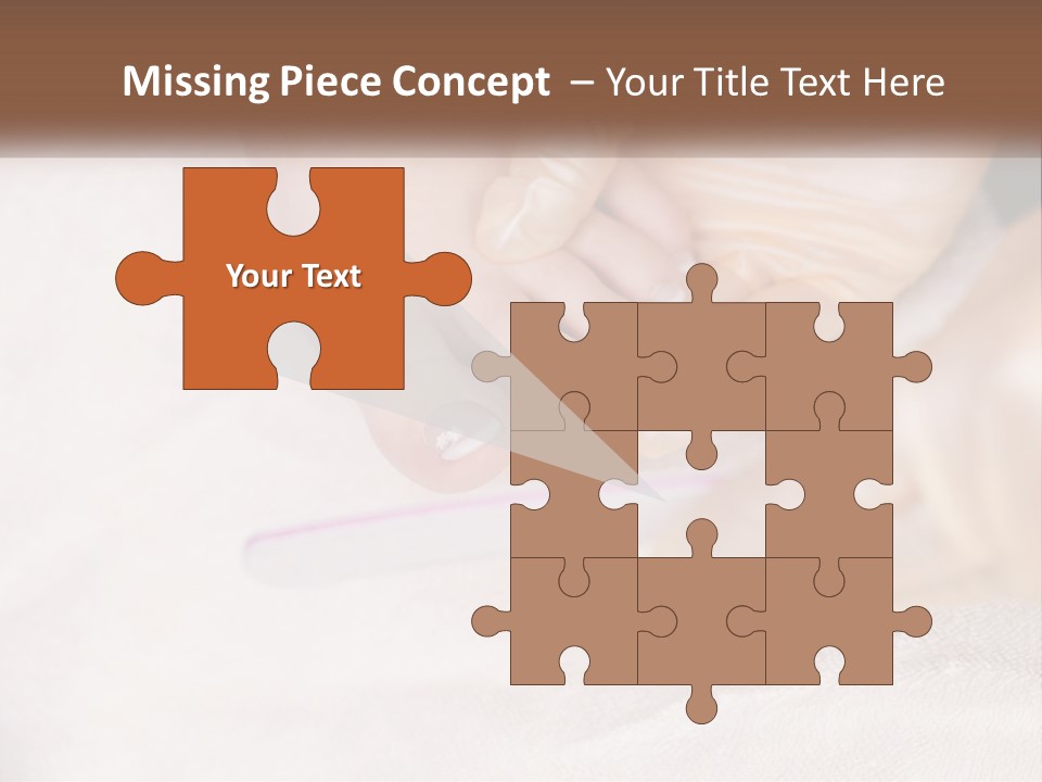 A Manicure Being Applied To A Woman's Foot PowerPoint Template