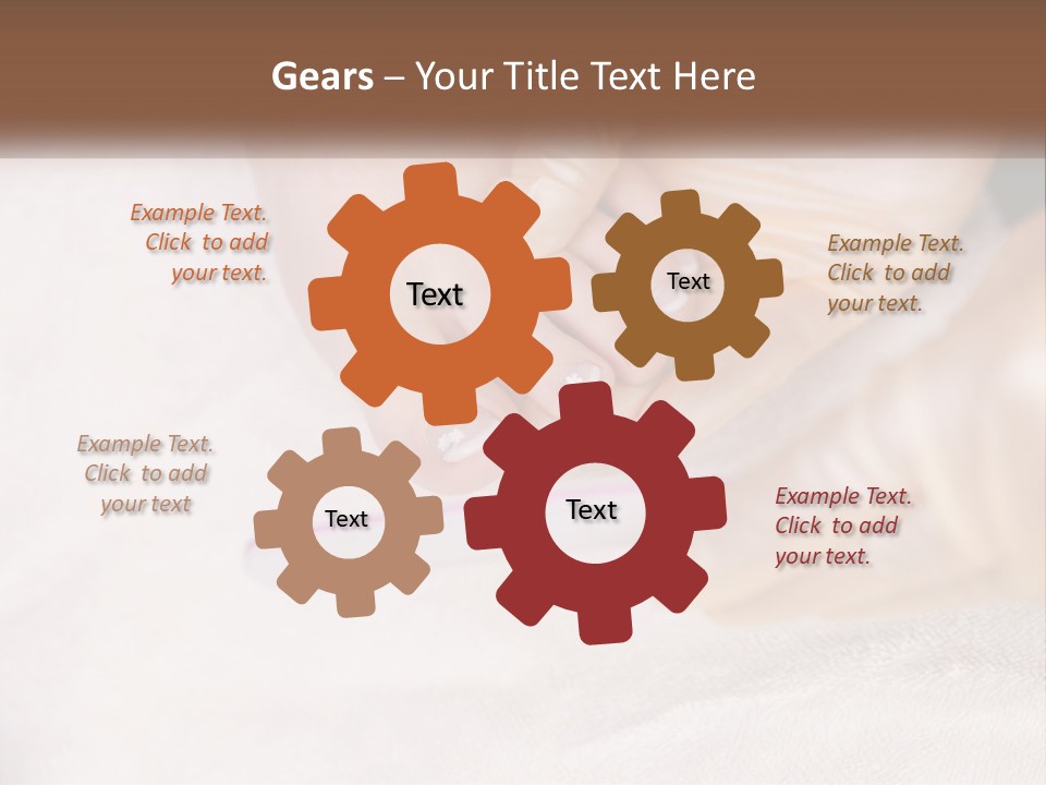 A Manicure Being Applied To A Woman's Foot PowerPoint Template