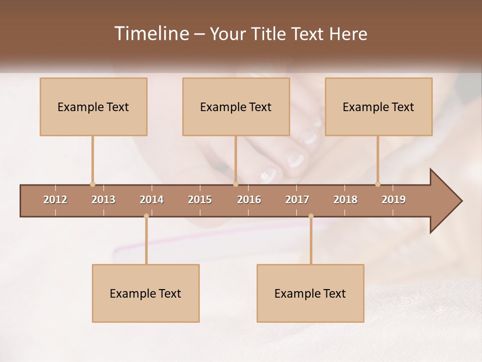 A Manicure Being Applied To A Woman's Foot PowerPoint Template