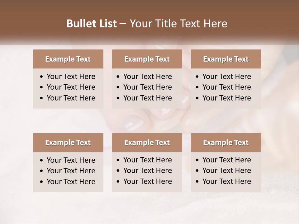 A Manicure Being Applied To A Woman's Foot PowerPoint Template