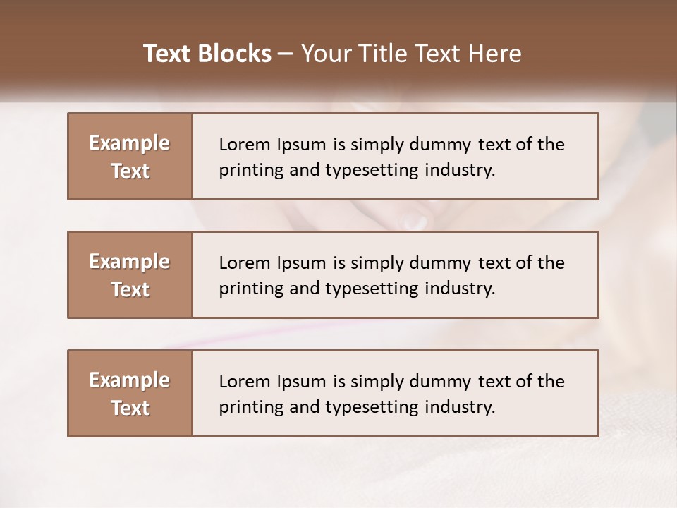 A Manicure Being Applied To A Woman's Foot PowerPoint Template