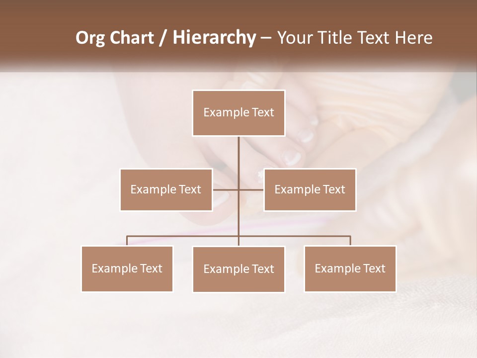 A Manicure Being Applied To A Woman's Foot PowerPoint Template