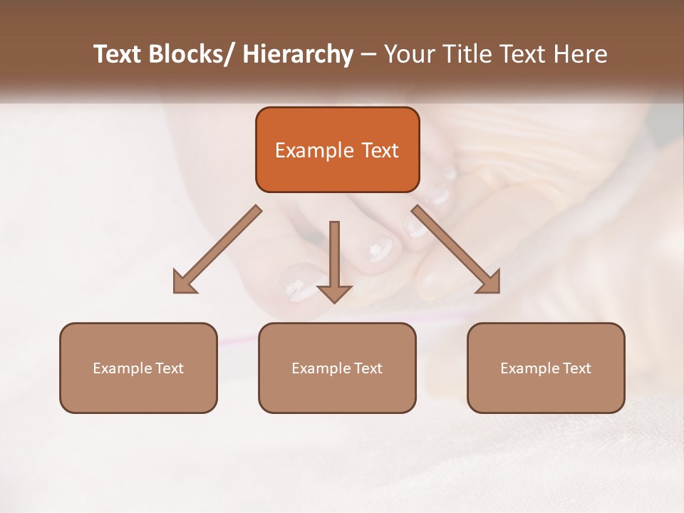A Manicure Being Applied To A Woman's Foot PowerPoint Template