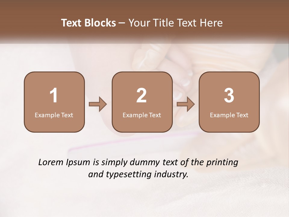 A Manicure Being Applied To A Woman's Foot PowerPoint Template