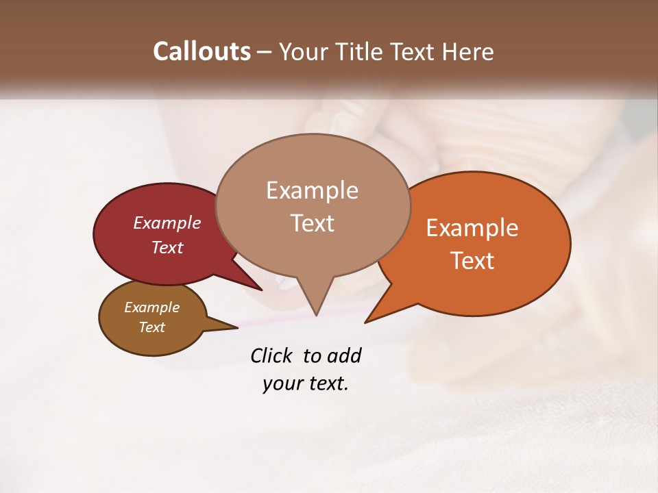 A Manicure Being Applied To A Woman's Foot PowerPoint Template