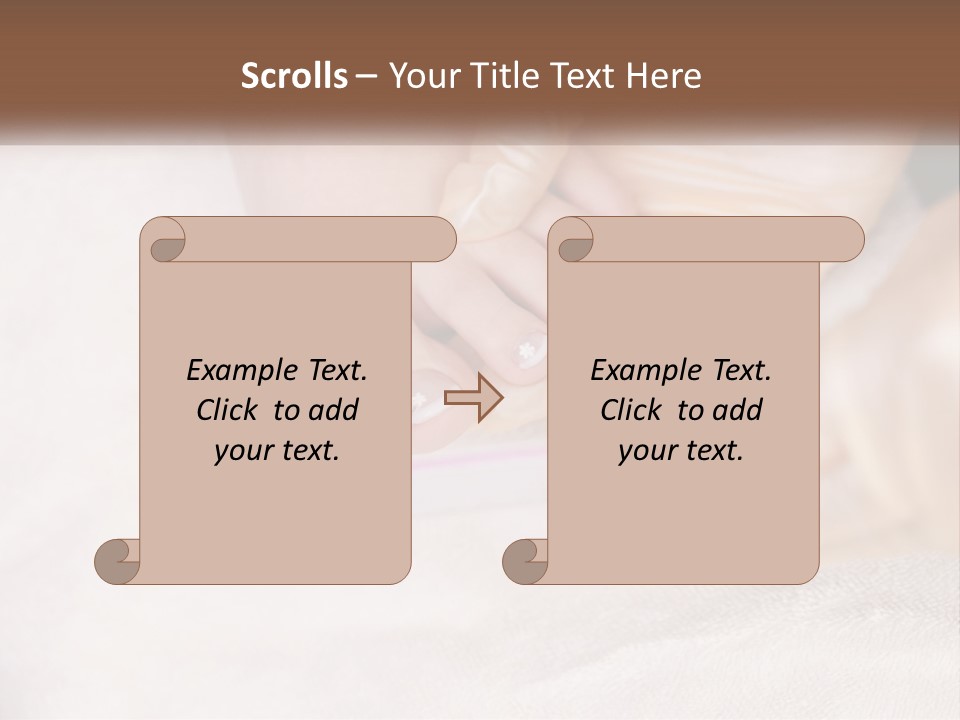 A Manicure Being Applied To A Woman's Foot PowerPoint Template