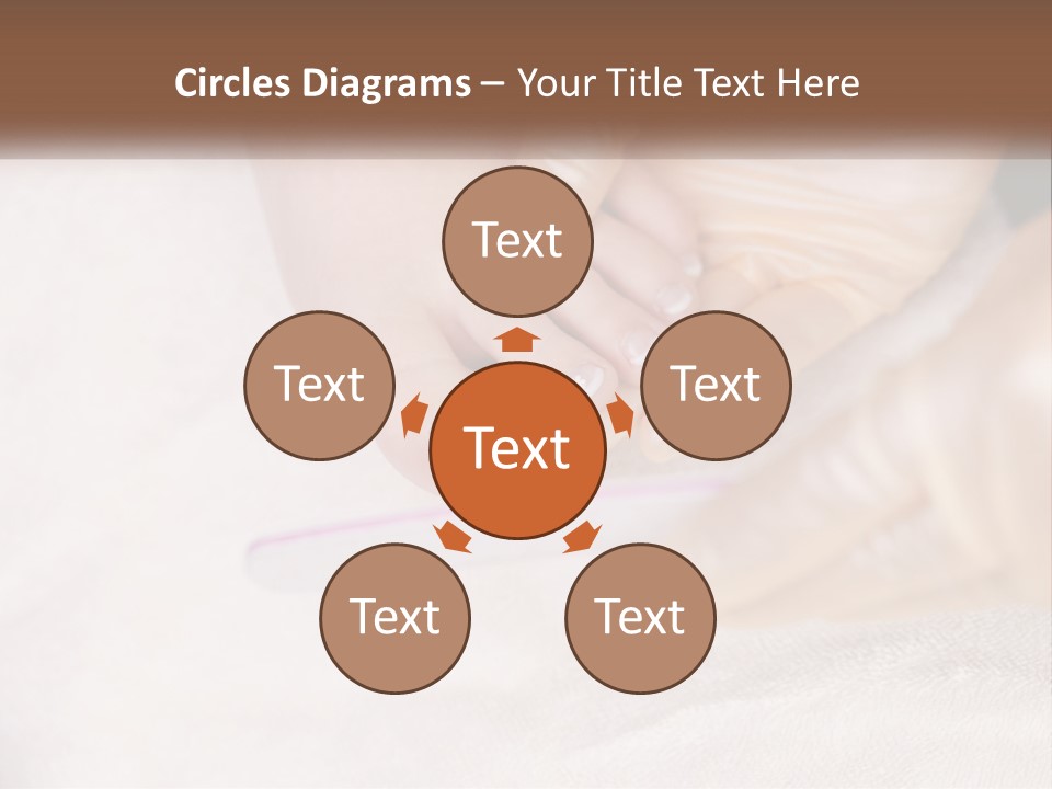 A Manicure Being Applied To A Woman's Foot PowerPoint Template