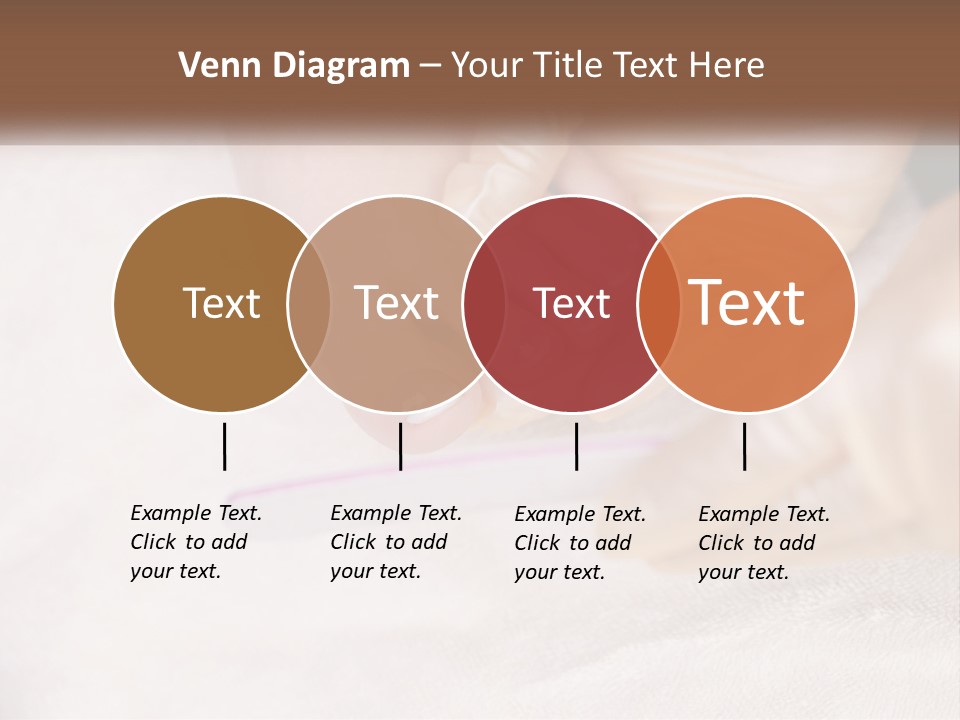 A Manicure Being Applied To A Woman's Foot PowerPoint Template