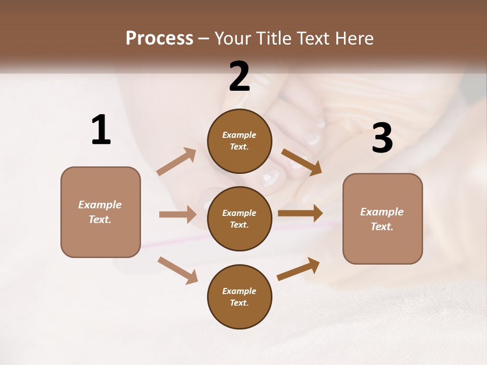 A Manicure Being Applied To A Woman's Foot PowerPoint Template