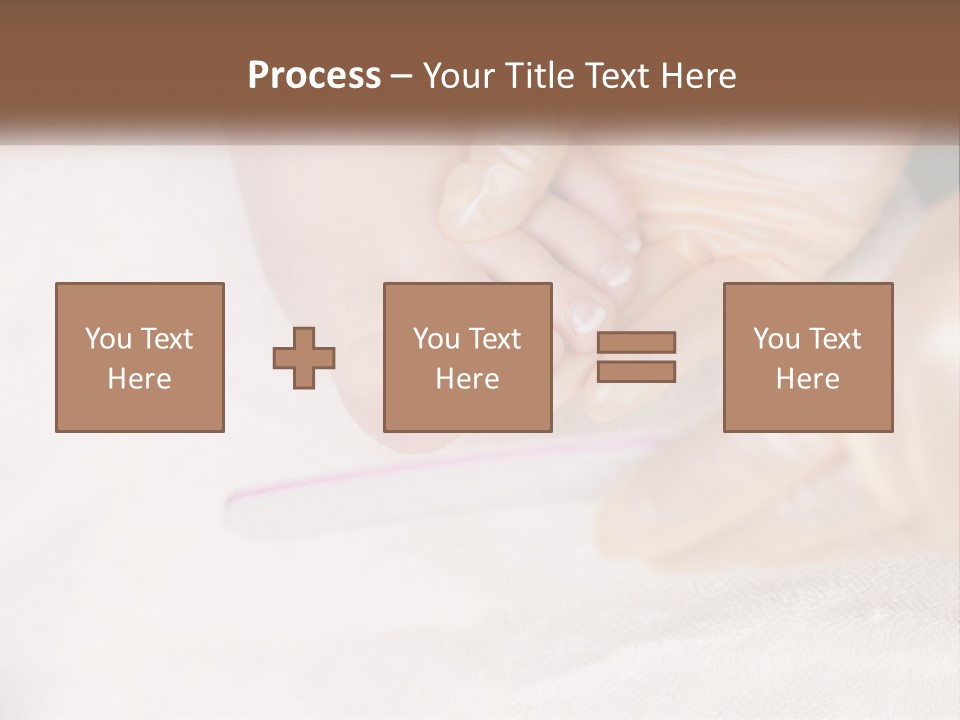 A Manicure Being Applied To A Woman's Foot PowerPoint Template