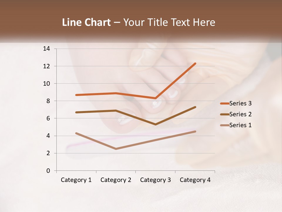 A Manicure Being Applied To A Woman's Foot PowerPoint Template