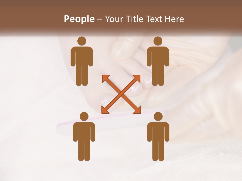 A Manicure Being Applied To A Woman's Foot PowerPoint Template