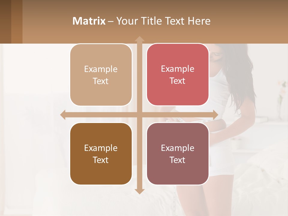 A Woman Measuring Her Waist With A Measuring Tape PowerPoint Template
