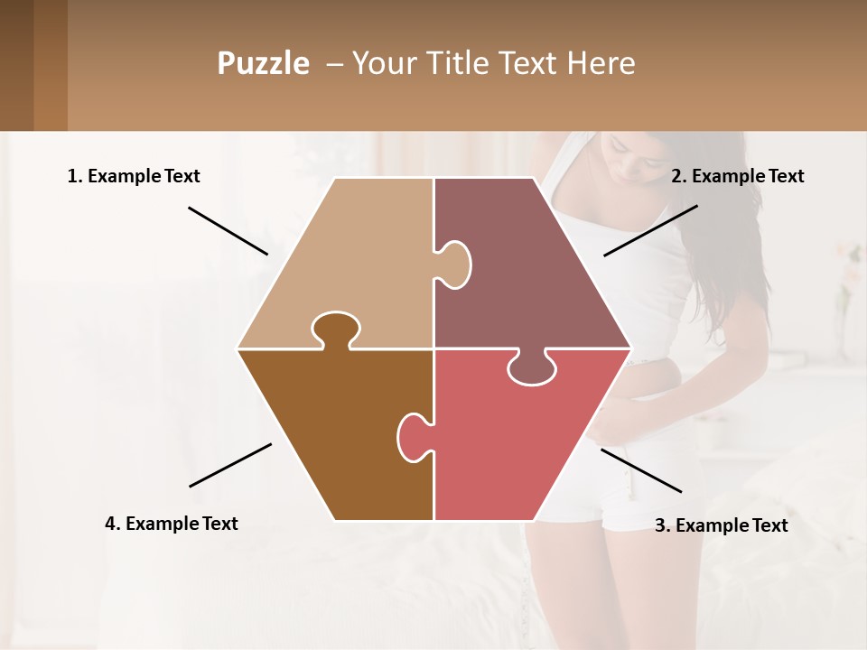 A Woman Measuring Her Waist With A Measuring Tape PowerPoint Template