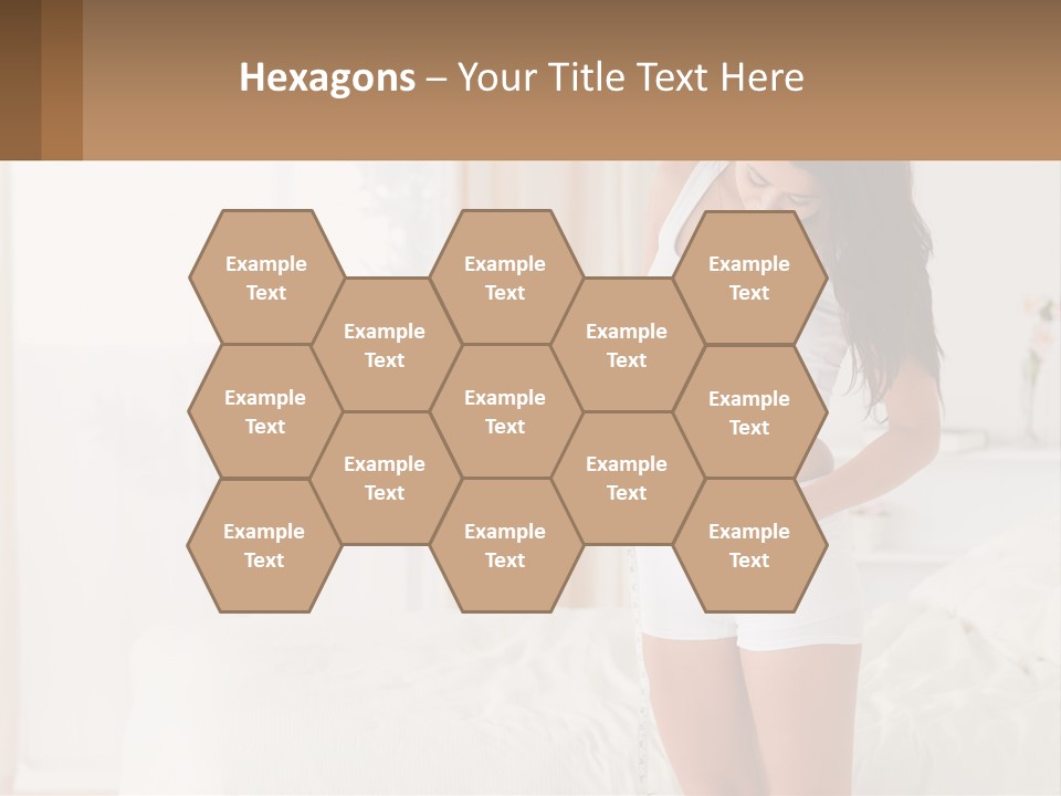 A Woman Measuring Her Waist With A Measuring Tape PowerPoint Template