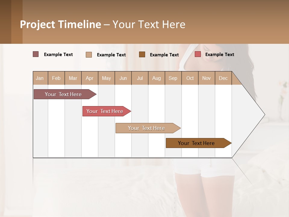 A Woman Measuring Her Waist With A Measuring Tape PowerPoint Template
