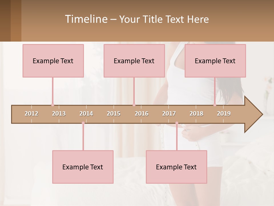 A Woman Measuring Her Waist With A Measuring Tape PowerPoint Template