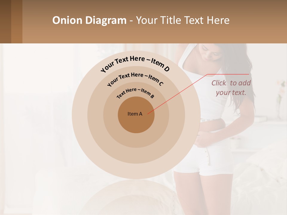 A Woman Measuring Her Waist With A Measuring Tape PowerPoint Template