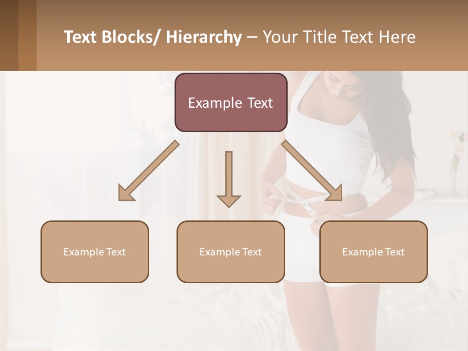 A Woman Measuring Her Waist With A Measuring Tape PowerPoint Template