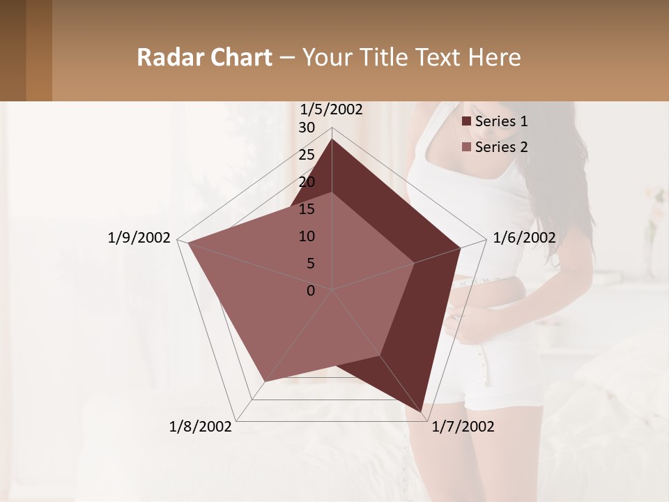 A Woman Measuring Her Waist With A Measuring Tape PowerPoint Template