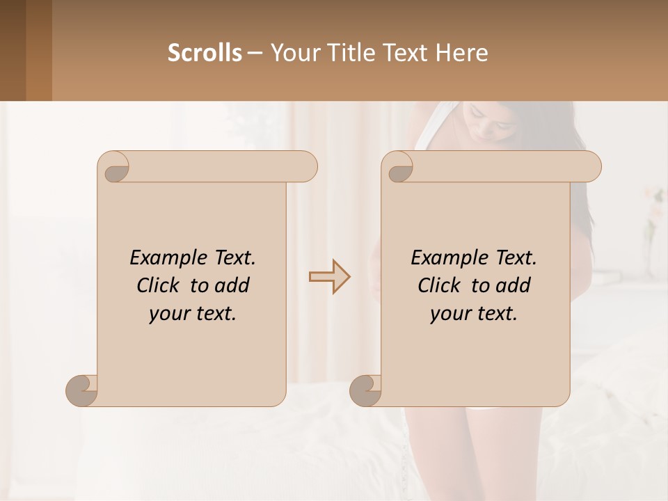 A Woman Measuring Her Waist With A Measuring Tape PowerPoint Template