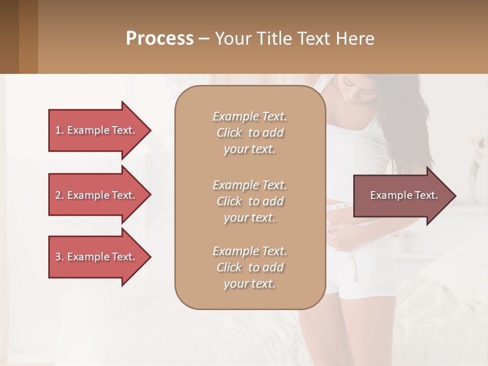 A Woman Measuring Her Waist With A Measuring Tape PowerPoint Template