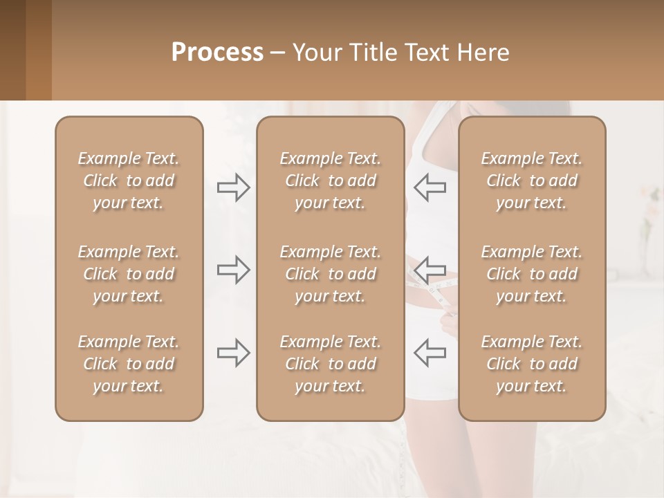 A Woman Measuring Her Waist With A Measuring Tape PowerPoint Template